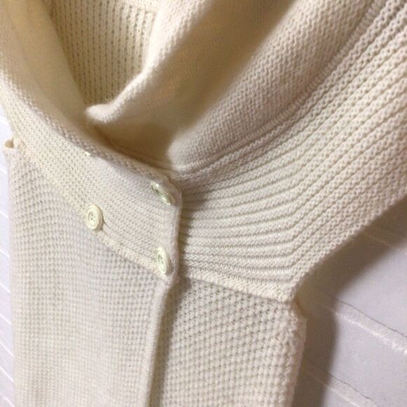 𝅺MOHAIR wool & mohair blend sweater cardigan knit double brest sleeveless - Picture 6 of 16